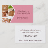 Carte de visite de ~ d'esthéticien (Devant / Derrière)