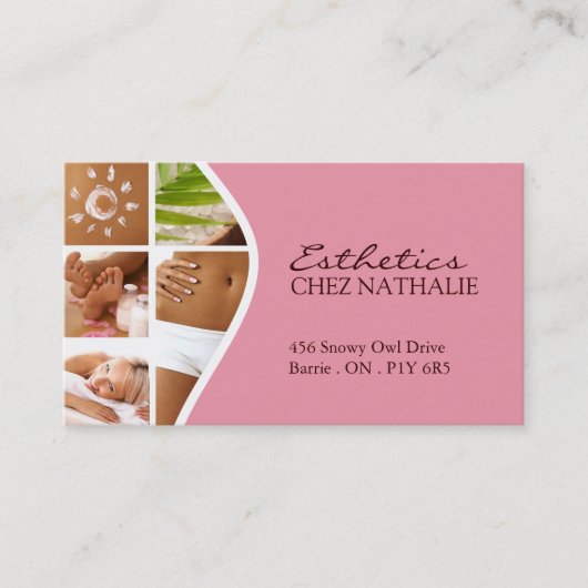 Carte de visite de ~ d'esthéticien (Devant)