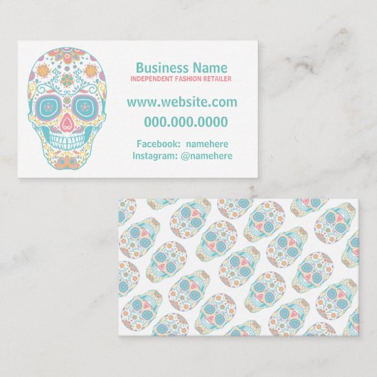 Carte de visite de détaillant de mode de Lula de (Devant / Derrière)