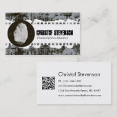 Carte de visite de détective privé d'empreinte (Devant / Derrière)