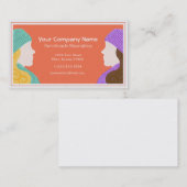 Carte de visite de deux dames Wearables fait main (Devant / Derrière)