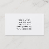 Carte de visite de développeur Web (Dos)