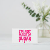 Carte de visite de devis Neon Pink - Personnalisab (Debout devant)