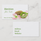 Carte de visite de diététicien (Devant / Derrière)