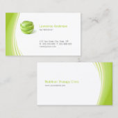 Carte de visite de diététicien/nutritionniste (Devant / Derrière)