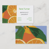 Carte de visite de diététiciens et de (Devant / Derrière)