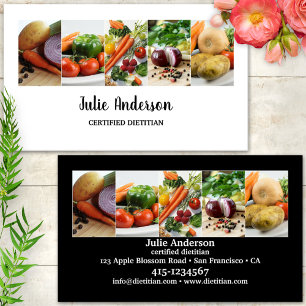 Carte de visite de diététiste nutritionniste en al