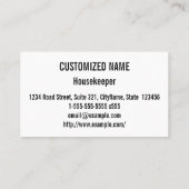 Carte de visite de différentes couleurs (Dos)