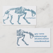 Carte de visite de dinosaure (Devant / Derrière)