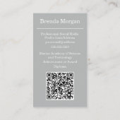 Carte de visite de diplôme (Dos)