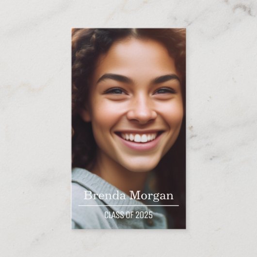 Carte de visite de diplôme (Devant)