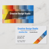 Carte de visite de directeur de studio de design c (Devant / Derrière)