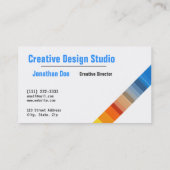 Carte de visite de directeur de studio de design c (Dos)