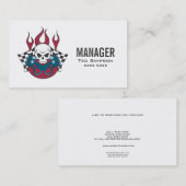 Carte de visite de directeur d'équipe de courses (Devant / Derrière)