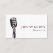 Carte de visite de disc jockey pour podcaster (Devant)
