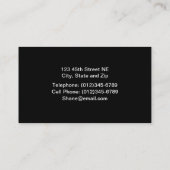 Carte de visite de dispositif de pompage d'huile (Dos)