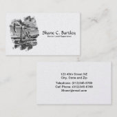 Carte de visite de dispositif de pompage d'huile (Devant / Derrière)