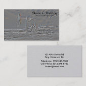 Carte de visite de dispositif de pompage d'huile (Devant / Derrière)