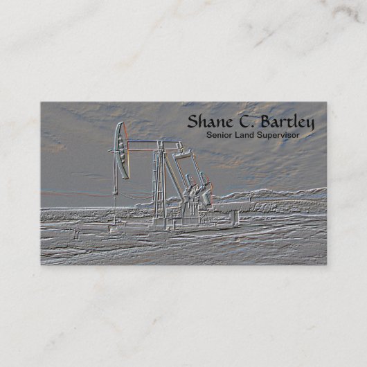 Carte de visite de dispositif de pompage d'huile (Devant)