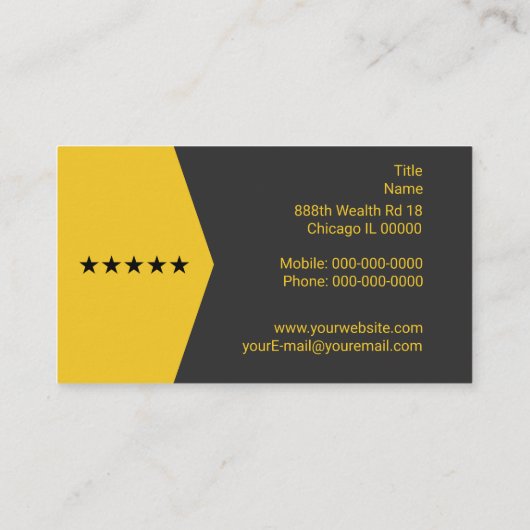 Carte de visite de distributeur (Dos)