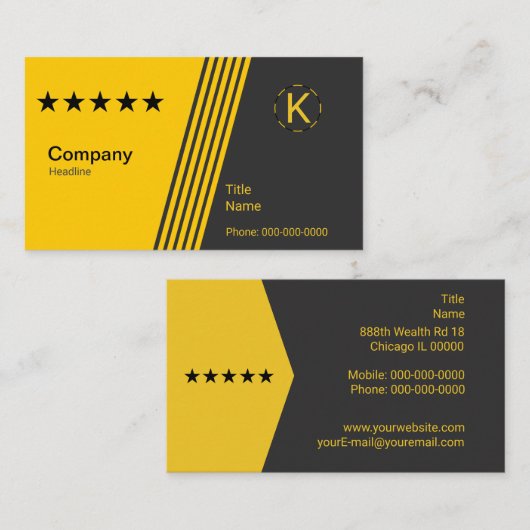 Carte de visite de distributeur (Devant / Derrière)