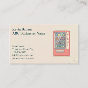 Carte de visite de distributeur automatique