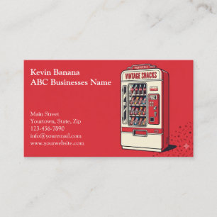 Carte de visite de distributeur automatique