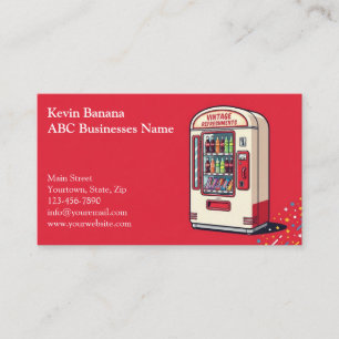 Carte de visite de distributeur automatique