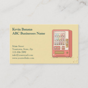 Carte de visite de distributeur automatique
