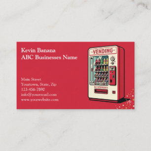 Carte de visite de distributeur automatique
