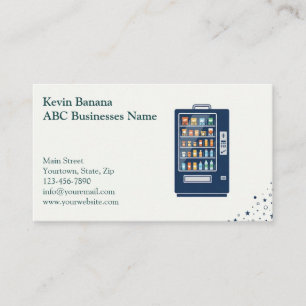 Carte de visite de distributeur automatique