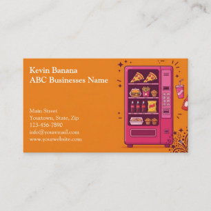 Carte de visite de distributeur automatique