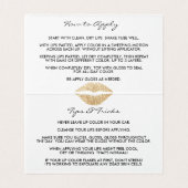 Carte de visite de distributeur de produits de lèv (Intérieur déplié)