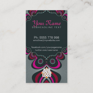 Carte de visite de diva de déesse de Pinkz