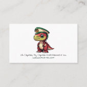 Carte de visite de divertissement avec logo Dinosa (Devant)