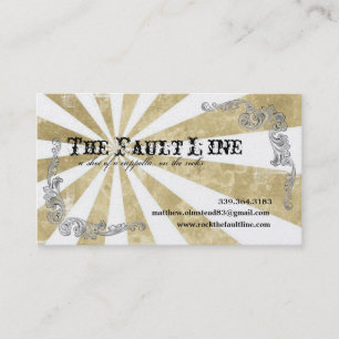 Carte de visite de divertissement de Starbust