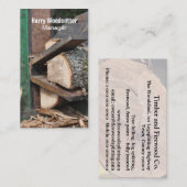 Carte de visite de diviseur de rondin (Devant / Derrière)