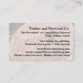 Carte de visite de diviseur de rondin (Dos)