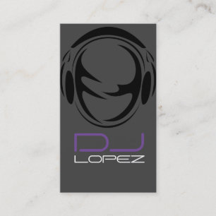 Carte de visite de DJ cool musique