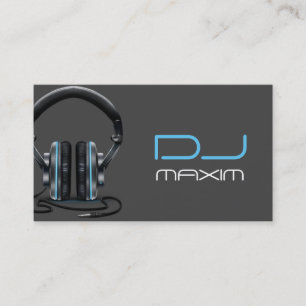 Carte de visite de DJ cool musique