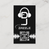 Carte de visite de DJ Deejay Disc Jockey (Devant)