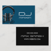 Carte de visite de DJ musique cool (Devant / Derrière)