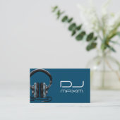 Carte de visite de DJ musique cool (Debout devant)
