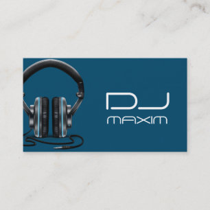 Carte de visite de DJ musique cool