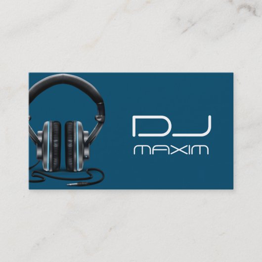 Carte de visite de DJ musique cool (Devant)