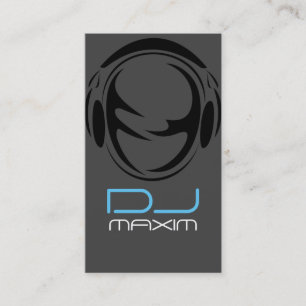 Carte de visite de DJ musique cool