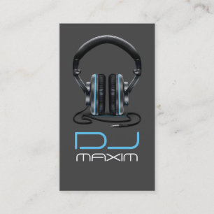 Carte de visite de DJ musique cool