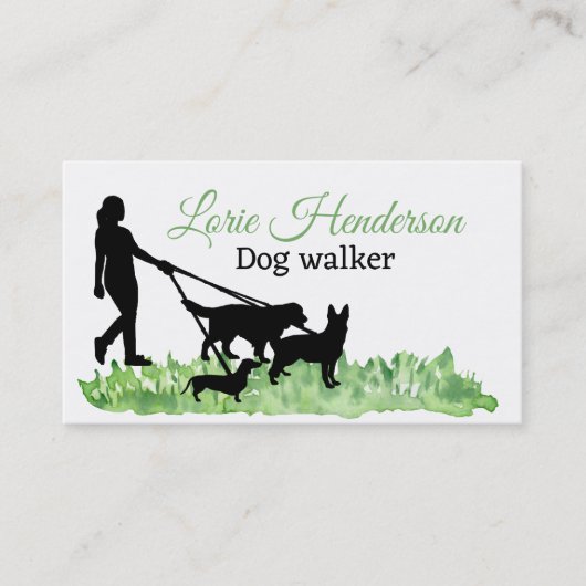 Carte de visite de Dog Walker (Devant)
