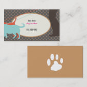 Carte de visite de Dog Walker (Devant / Derrière)