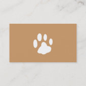 Carte de visite de Dog Walker (Dos)